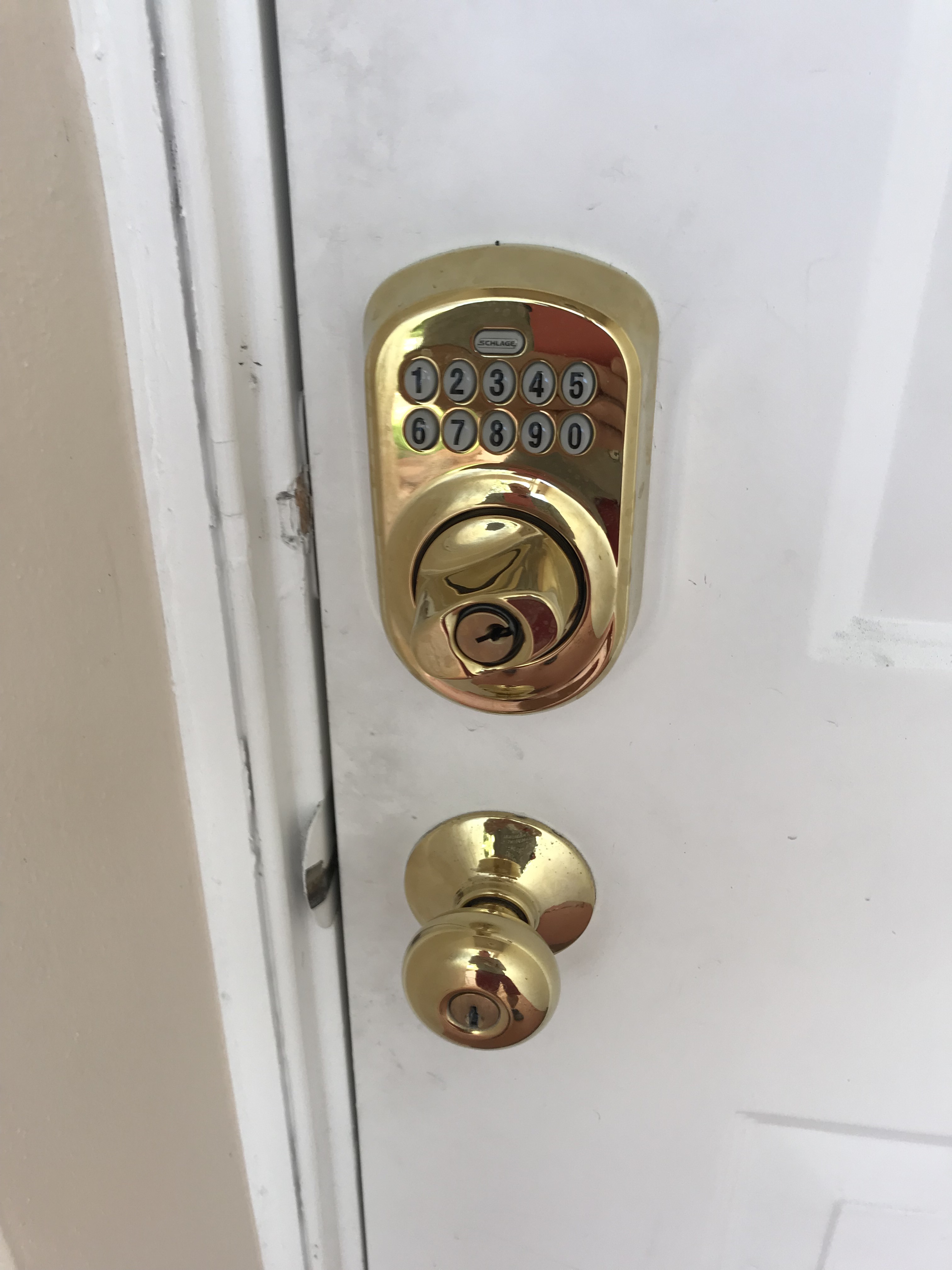 Push Button Door Locks, time saver for sure! Lake Winnipesaukee